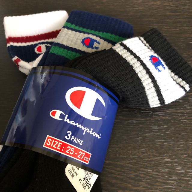 Champion(チャンピオン)のチャンピオン メンズ  ソックス 3足組 メンズのレッグウェア(ソックス)の商品写真