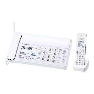 パナソニック(Panasonic)の新品 おたっくす FAX電話機 KX-PD215DL ホワイト 子機付(その他)