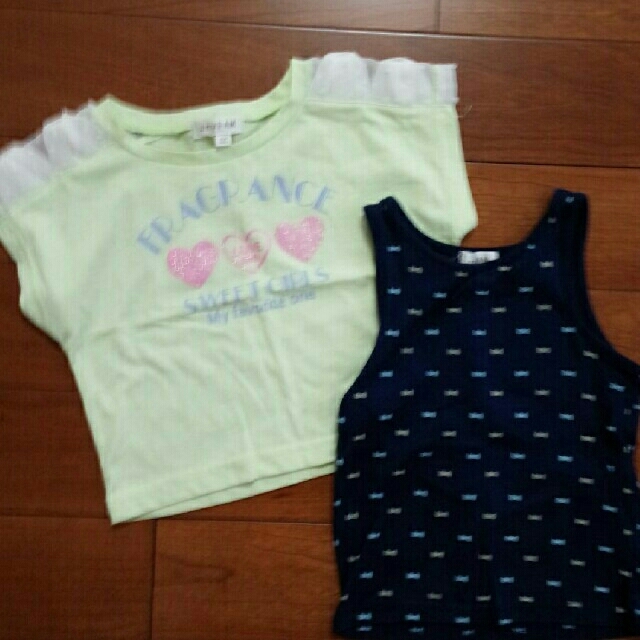 anyFAM(エニィファム)のエニィファム ２点セット100サイズ キッズ/ベビー/マタニティのキッズ服女の子用(90cm~)(Tシャツ/カットソー)の商品写真