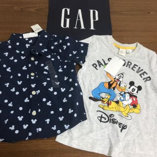 ベビーギャップ(babyGAP)のギャップ、H&M90☺︎ミッキーコラボシャツセット ザラ、こどもビームス好きに(Tシャツ/カットソー)