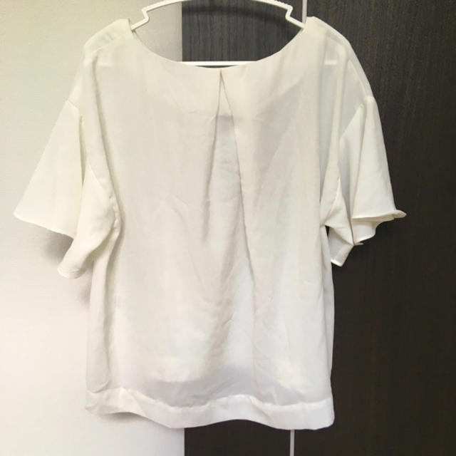 GU(ジーユー)のGU チュニック ブラウス 半袖 五分丈 白 ホワイト レディースのトップス(シャツ/ブラウス(半袖/袖なし))の商品写真