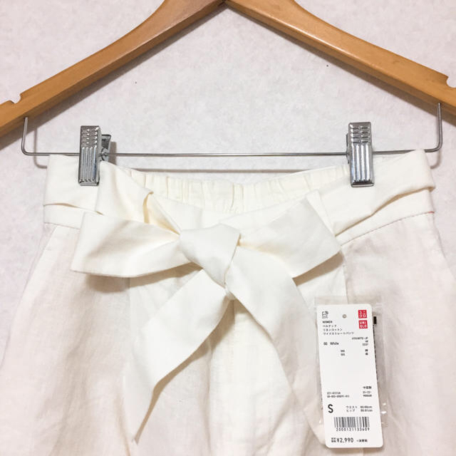 UNIQLO(ユニクロ)の【新品未使用】リネンコットン ワイドパンツ レディースのパンツ(カジュアルパンツ)の商品写真