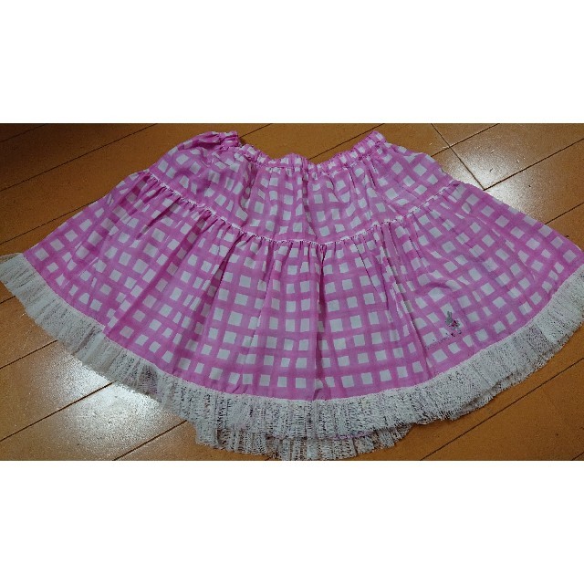 KP(ニットプランナー)のKP  130  リバーシブルフレアースカート キッズ/ベビー/マタニティのキッズ服女の子用(90cm~)(スカート)の商品写真