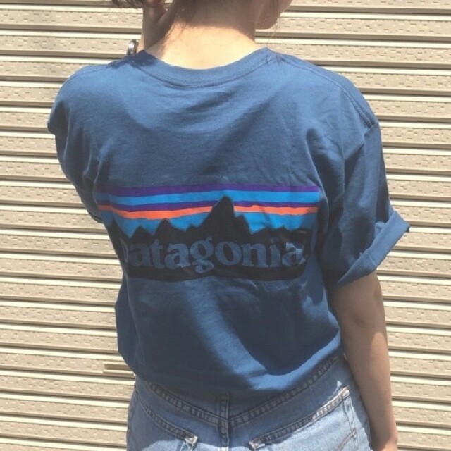 patagonia - patagonia Tシャツ Lサイズ ブルーの通販 by 70210's shop｜パタゴニアならラクマ