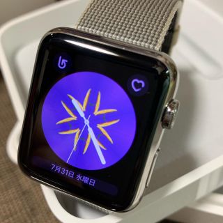 アップルウォッチ(Apple Watch)のApple Watch（第 1 世代）42mm ステンレス(腕時計(デジタル))