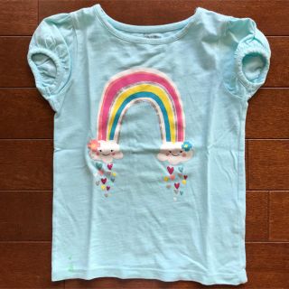 ジンボリー(GYMBOREE)のGYMBOREE ジンボリー 4T 100 105 水色 Tシャツ レインボー(Tシャツ/カットソー)