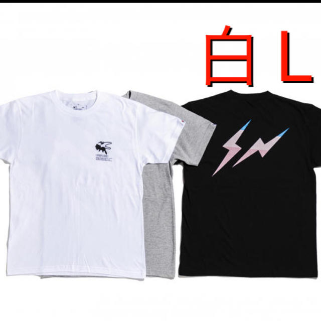 FRAGMENT(フラグメント)のfragment design pokemon tee 白 L ミュウ tシャツ メンズのトップス(Tシャツ/カットソー(半袖/袖なし))の商品写真