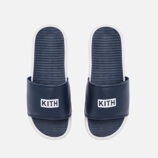 シュプリーム(Supreme)のkith beach slides navy us11(サンダル)