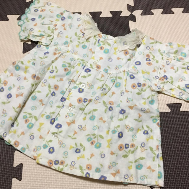 Seraph(セラフ)の新品！セラフ♡花柄チュニック♡90 キッズ/ベビー/マタニティのキッズ服女の子用(90cm~)(ブラウス)の商品写真