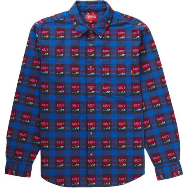 Supreme rose buffalo plaid shirt royal