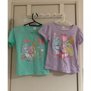 バンダイ(BANDAI)のバンダイ 子ども ハグっとプリキュア 公式 半袖Tシャツ 2点セット 120(Tシャツ/カットソー)