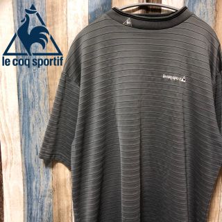 ルコックスポルティフ(le coq sportif)のルコック スポルティフ ゴルフ ハイネック 半袖Tシャツ グレー ビッグサイズ(Tシャツ/カットソー(半袖/袖なし))