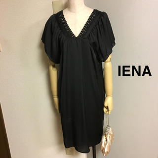 イエナ(IENA)の【IENA 】イエナ 黒 フォーマル ドレス ワンピース(ミディアムドレス)