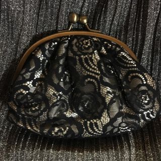 アナスイ(ANNA SUI)のアナスイ  総レース 柄  がま口 ポーチ(ポーチ)