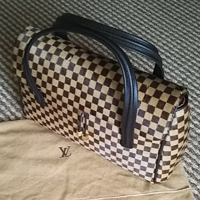 美品 LOUISVUITTON ライオン ハラコ ダミエソバージュライン