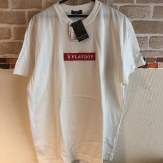 プレイボーイ(PLAYBOY)のレディース大きいサイズ白Ｔシャツ(Tシャツ(半袖/袖なし))