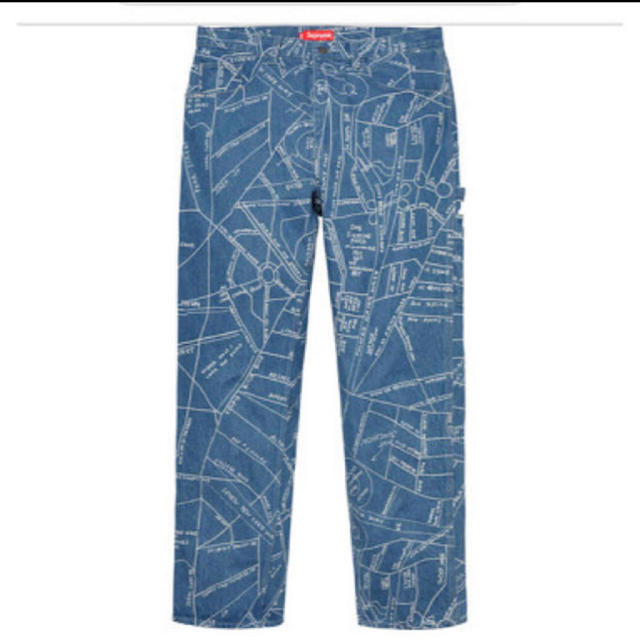 Supreme(シュプリーム)のsupreme Gonz Map Denim Painter Pant メンズのパンツ(ペインターパンツ)の商品写真