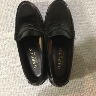 ハルタ(HARUTA)のＨARUTA  黒ローファー 新品未使用 23センチ(ローファー/革靴)