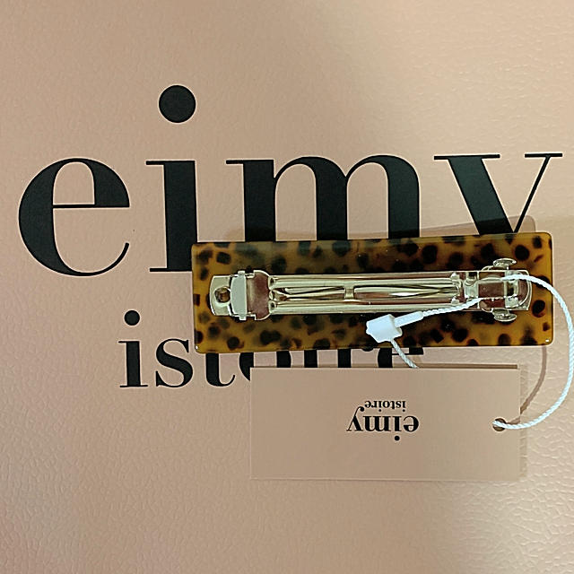 eimy istoire(エイミーイストワール)のeimy istoire  eimyプレートバレッタ ブラウン ☆新品未使用☆ レディースのヘアアクセサリー(バレッタ/ヘアクリップ)の商品写真