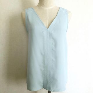 ザラ(ZARA)の♡美品♡ZARA♡ライトブルーオープンバックトップス♡(カットソー(半袖/袖なし))