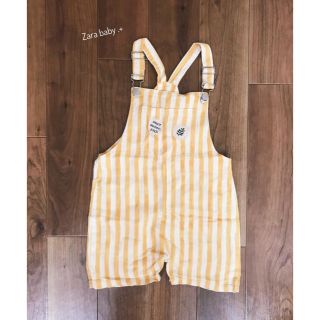 ザラキッズ(ZARA KIDS)の【値下げ】Zara baby ストライプ柄サロペットパンツ 3-4years(パンツ/スパッツ)