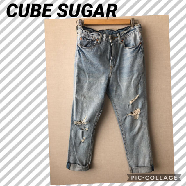 CUBE SUGAR(キューブシュガー)のトムピン様専用☆CUBE SUGARデニム 1度のみ着用 レディースのパンツ(デニム/ジーンズ)の商品写真