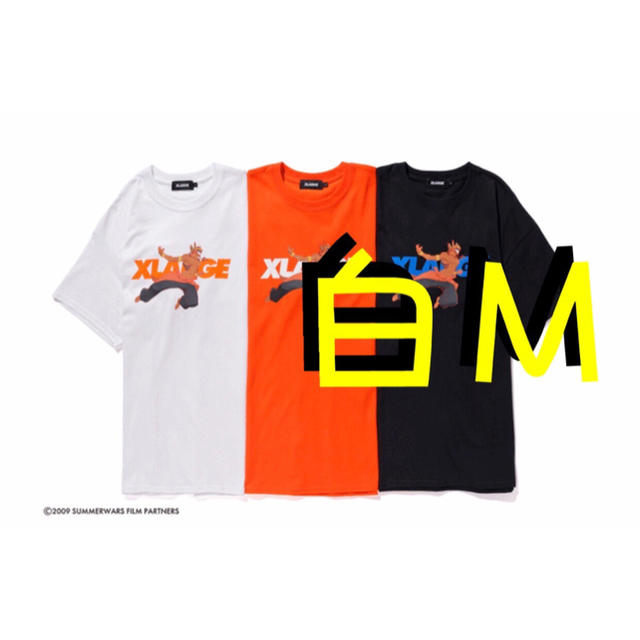 トップスXLARGE×SUMMER WARS Tシャツ 白 Ｍ