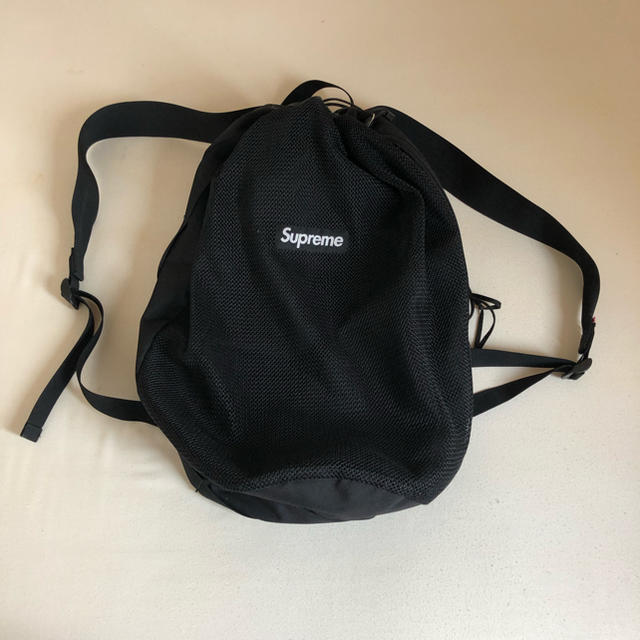 Supreme 15ss Mesh Backpack Blackバッグパック/リュック - バッグ