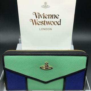 ヴィヴィアンウエストウッド(Vivienne Westwood)の【新品・正規品】ヴィヴィアンウエストウッド 長財布 317 グリーンマルチ(財布)