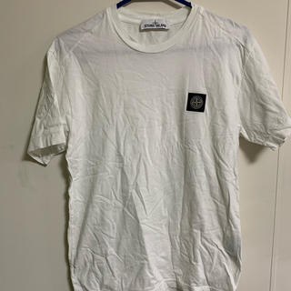 ストーンアイランド(STONE ISLAND)のstone island 白Tシャツ (Tシャツ/カットソー(半袖/袖なし))