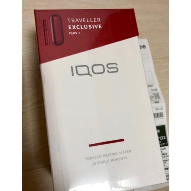 新品未開封 IQOS3 レッド 免税店限定 国内品 レシート付 保証対象タバコグッズ