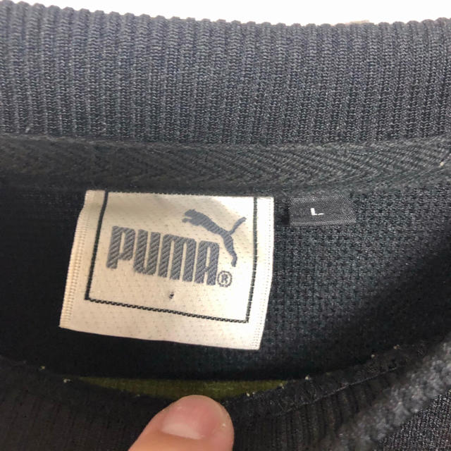 PUMA(プーマ)の※専用です。90s 古着 PUMA プーマ バイカラー Tシャツ Lサイズ メンズのトップス(Tシャツ/カットソー(半袖/袖なし))の商品写真