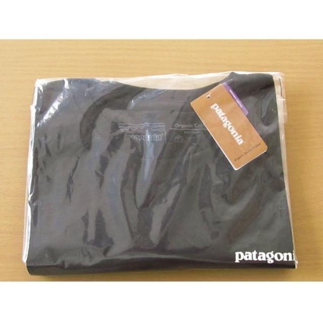 新品 速達 即日発送 S パタゴニアP-6ロゴ オーガニック 黒 Tシャツ