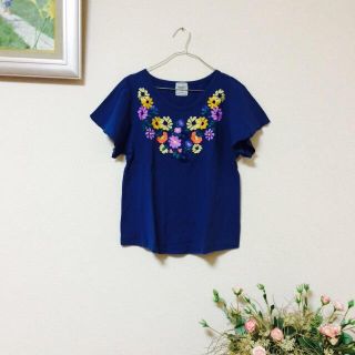 パラビオン(Par Avion)のパラビオン 刺繍 トップス(Tシャツ(半袖/袖なし))