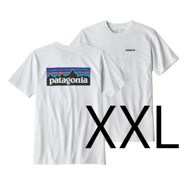 patagonia(パタゴニア)の新品 速達 即日発送 XXL パタゴニア P6 ロゴ Tシャツ 白 ホワイト メンズのトップス(Tシャツ/カットソー(半袖/袖なし))の商品写真