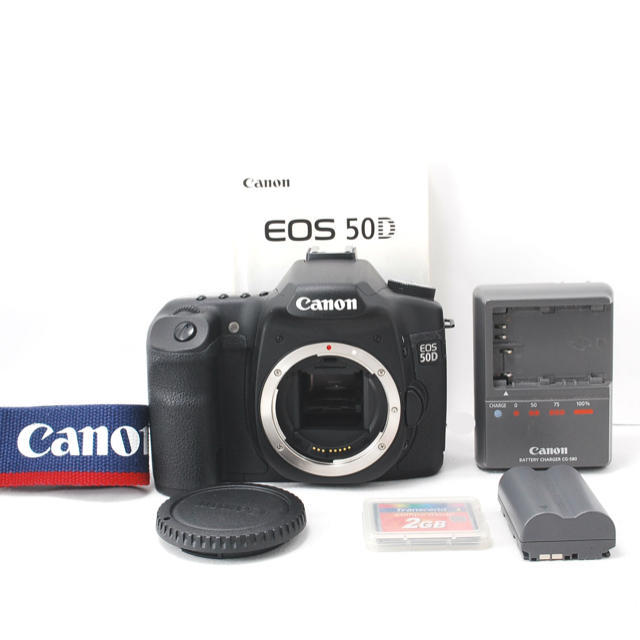 超美品 CANON EOS 50D シャッター数1290 説明書付 C179asd09