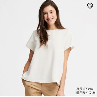 ユニクロ(UNIQLO)のQ様  専用！  ドレープブラウス(シャツ/ブラウス(半袖/袖なし))