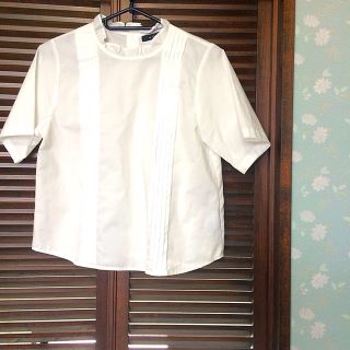 ダブルクローゼット(w closet)の新品 w closet 衿フリルブラウス(シャツ/ブラウス(半袖/袖なし))