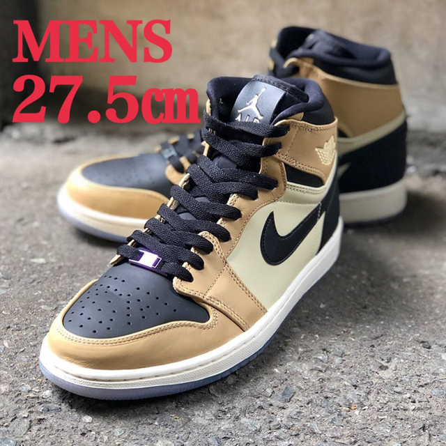 NIKE(ナイキ)のAIR JORDAN 1 RETRO HIGH PREMIUM FOSSIL メンズの靴/シューズ(スニーカー)の商品写真