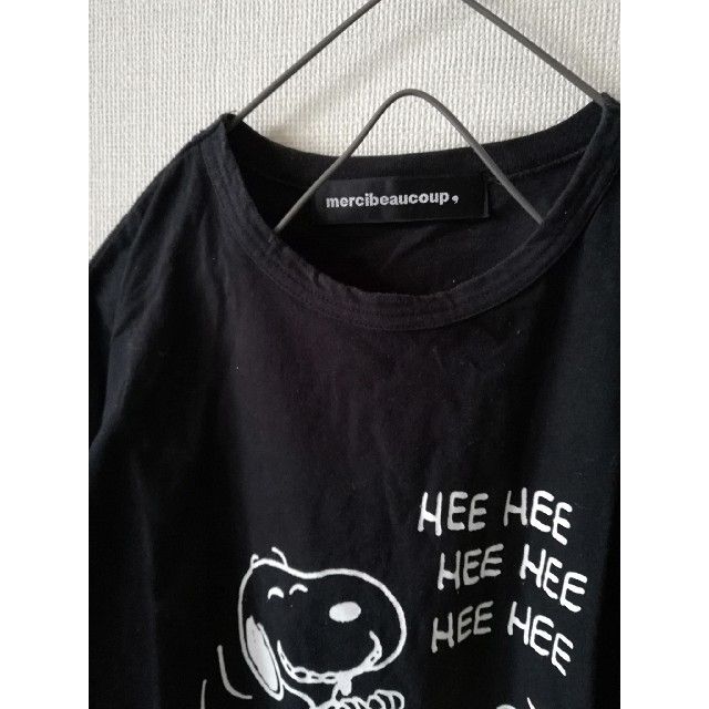mercibeaucoup(メルシーボークー)のメルシーボークー レディース Tシャツ スヌーピー PEANUTS レディースのトップス(Tシャツ(半袖/袖なし))の商品写真