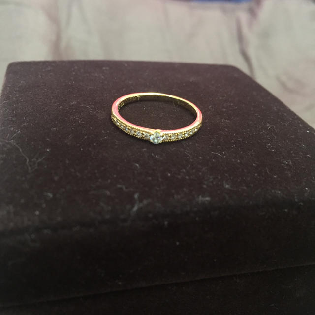 エクセルコダイヤモンド K18YG D 0.107ct ダイヤモンドリング！！ レディースのアクセサリー(リング(指輪))の商品写真
