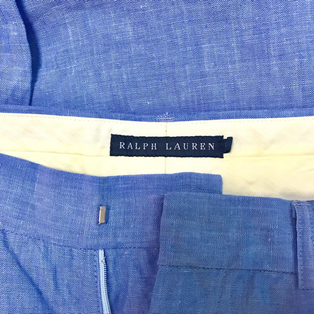 Ralph Lauren(ラルフローレン)の未使用 RALPH LAUREN  麻 パンツ ベルト付 レディースのパンツ(カジュアルパンツ)の商品写真