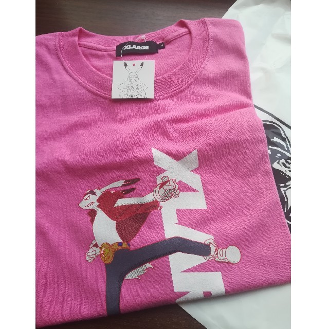 XLARGE(エクストララージ)のLサイズ ピンク色※ XLARGE×SUMMER WARS Tシャツ  メンズのトップス(Tシャツ/カットソー(半袖/袖なし))の商品写真