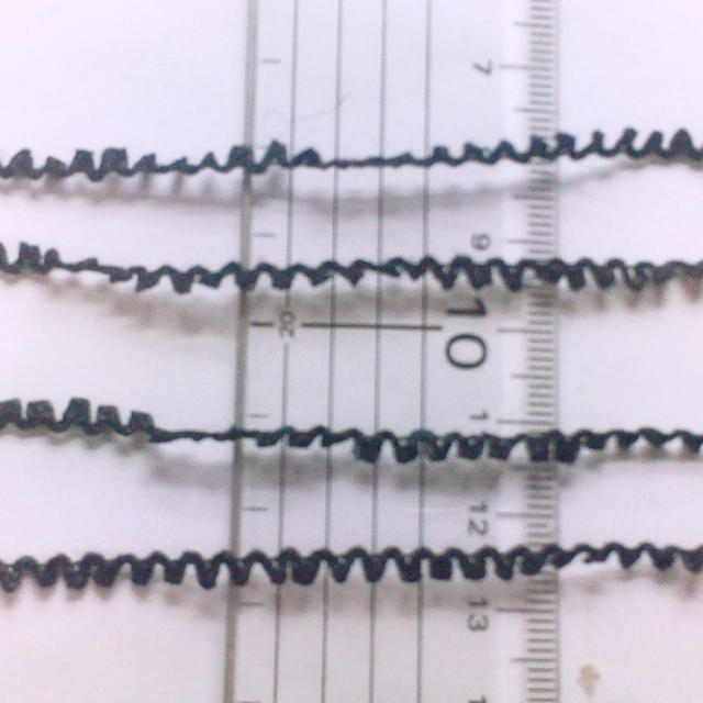 スラリットフリンジ ブラック １００ｇ ハンドメイドの素材/材料(生地/糸)の商品写真