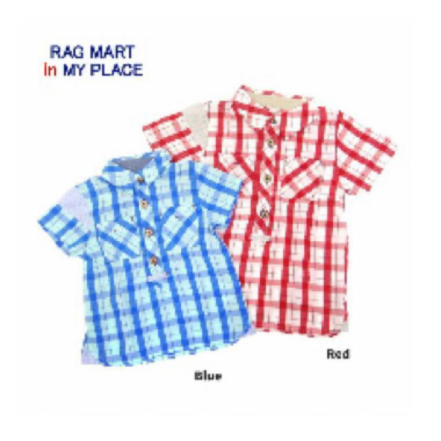 RAG MART(ラグマート)のokameki様専用　お揃い シャツ 2点set  キッズ/ベビー/マタニティのキッズ服男の子用(90cm~)(Tシャツ/カットソー)の商品写真