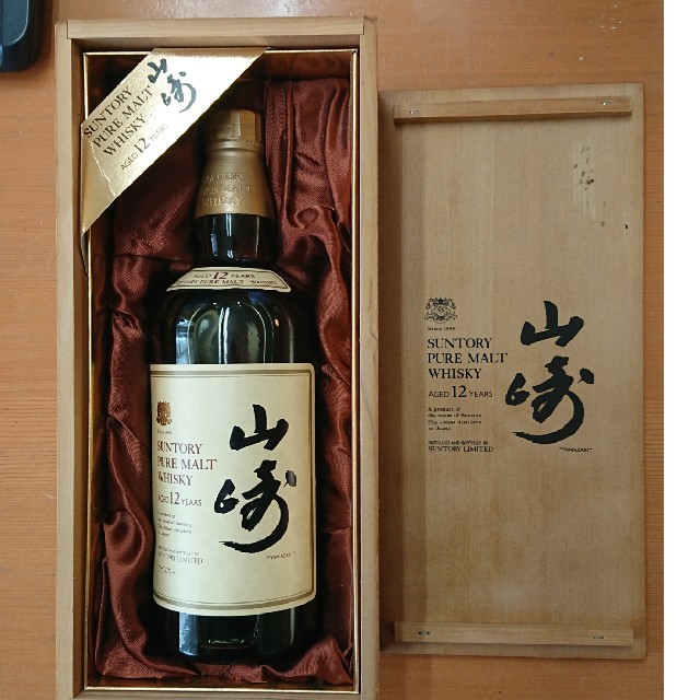 山崎12年 750ml 木箱付食品/飲料/酒