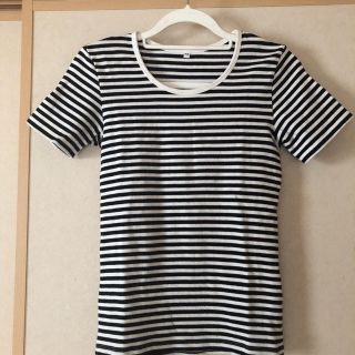 ムジルシリョウヒン(MUJI (無印良品))の無印良品★ボーダー★Tシャツ★黒&白  (Tシャツ(半袖/袖なし))