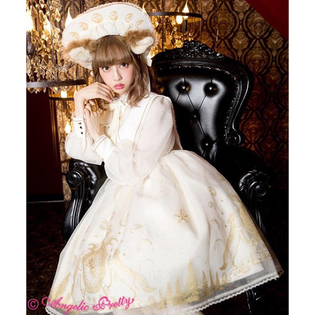 Angelic PrettyのHoly Wolfワンピース ボンネットセット