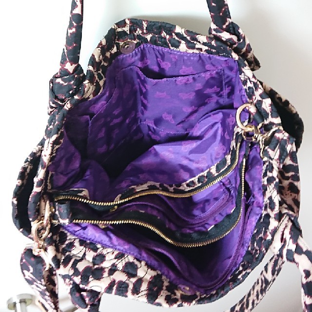 ANNA SUI(アナスイ)のアナスイ  ヒョウ柄 マザーズキルティングバッグ レディースのバッグ(トートバッグ)の商品写真
