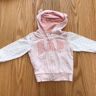 ベビーギャップ(babyGAP)のbaby GAP パーカー  6～12months 2～3回使用 女の子用(シャツ/カットソー)